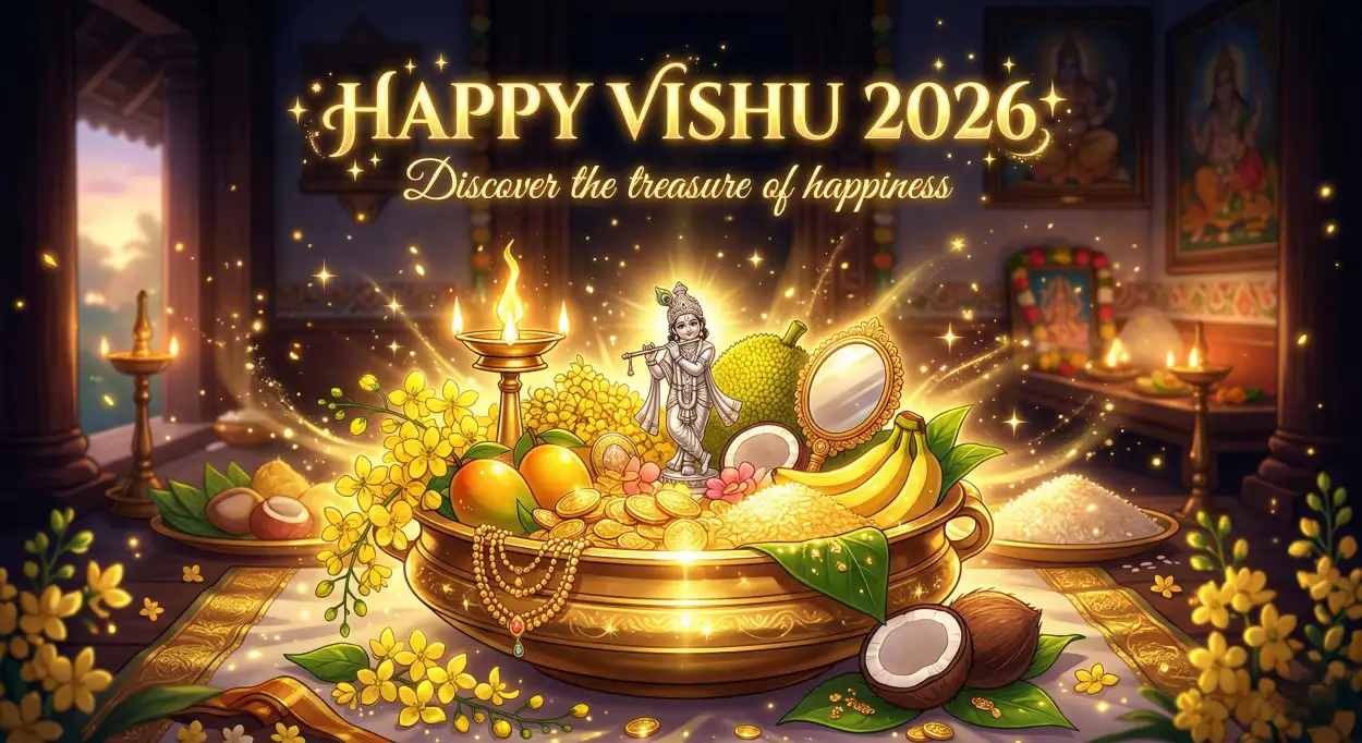 Free Download Happy Vishu 2026 Wishes Images With Quotes Free Download For Whatsapp - High Quality Happy Vishu 2026 Wishes Image