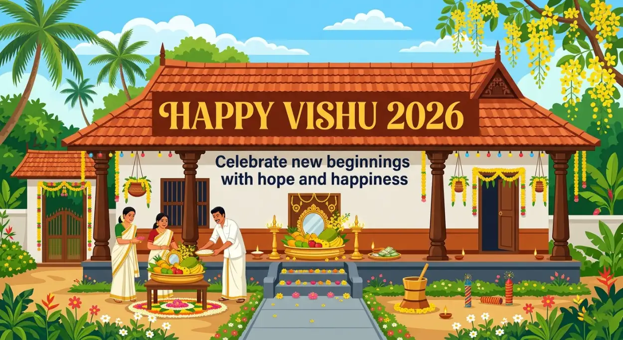 Free Download Happy Vishu 2026 Wishes In Malayalam Text Copy Paste For Status - High Quality Happy Vishu 2026 Wishes Image