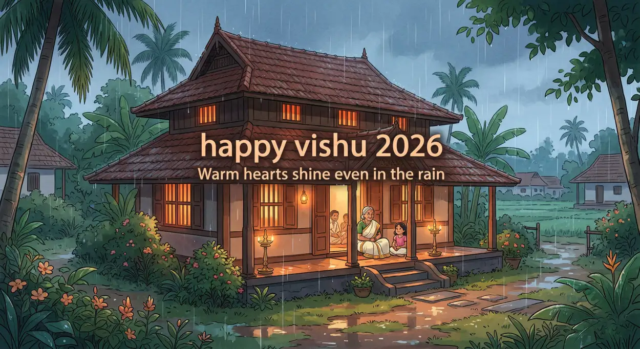 Free Download Happy Vishu 2026 Wishes Malayalam Quotes With English Translation - High Quality Happy Vishu 2026 Wishes Image