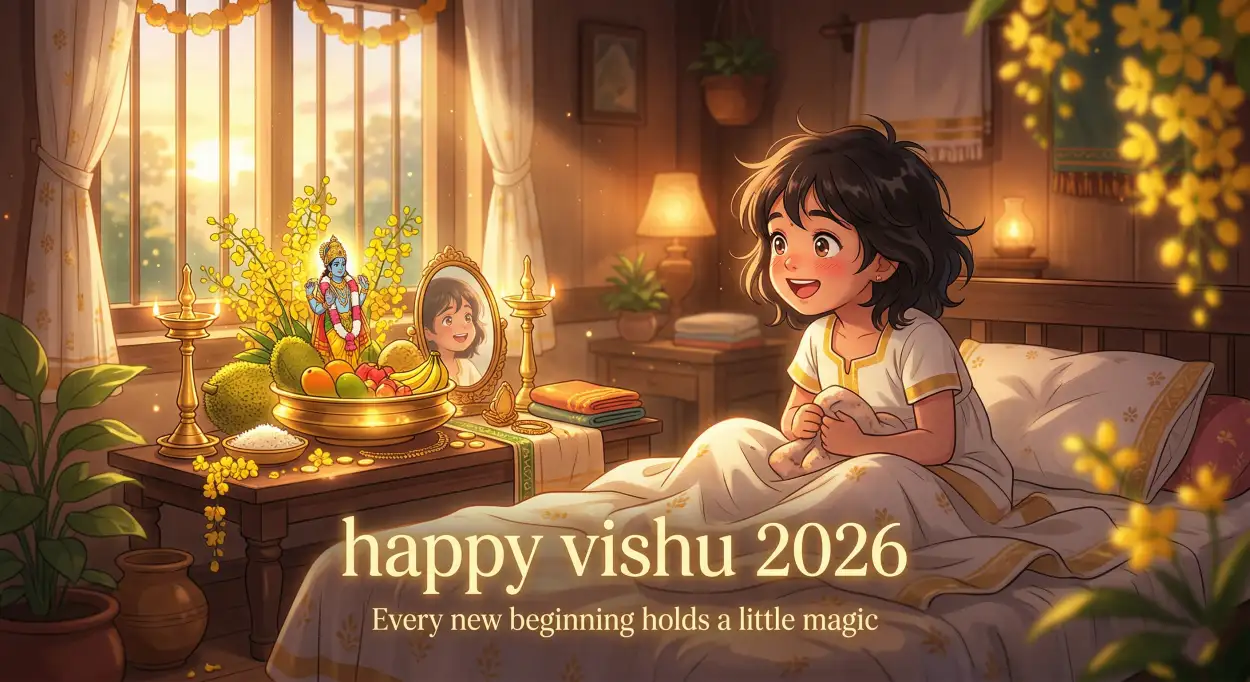 Free Download Happy Vishu 2026 Wishes Realistic Image Prompts - High Quality Happy Vishu 2026 Wishes Image