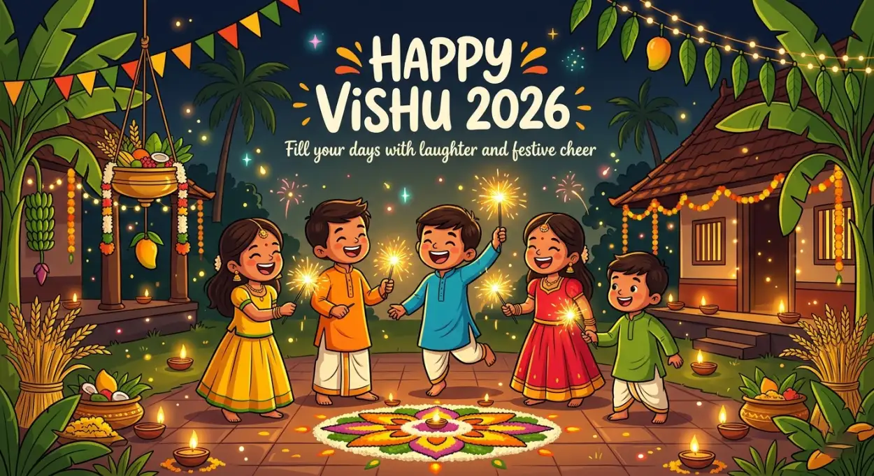 Free Download Happy Vishu 2026 Wishes Status Video Text Ideas For Reels - High Quality Happy Vishu 2026 Wishes Image