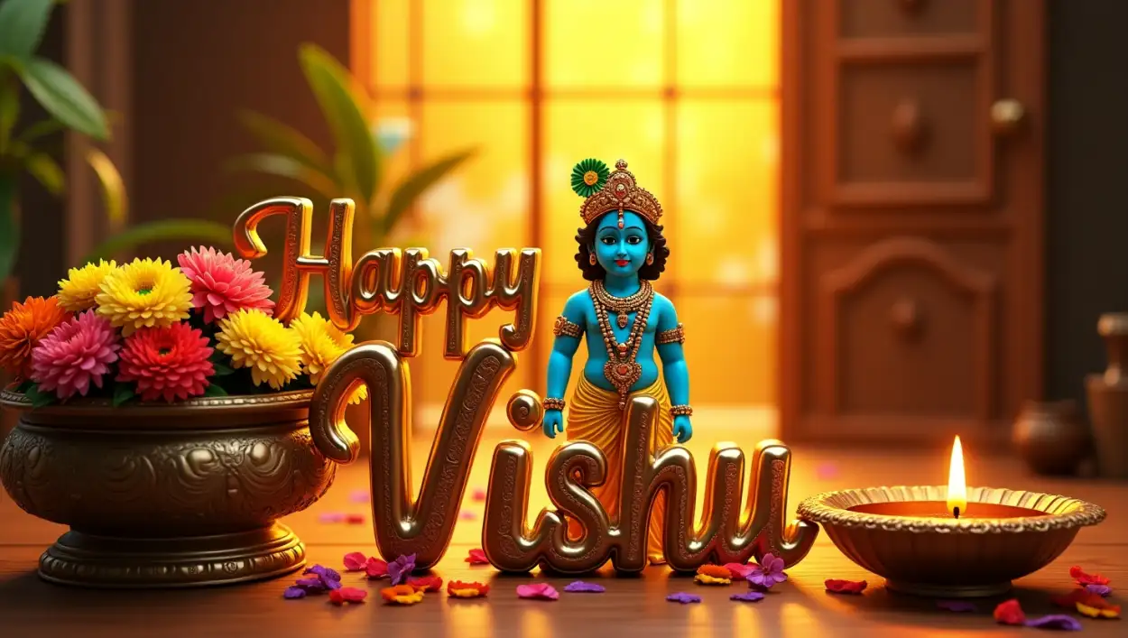 Free Download Happy Vishu Photo Editing Background - High Quality Happy Vishu Background Image