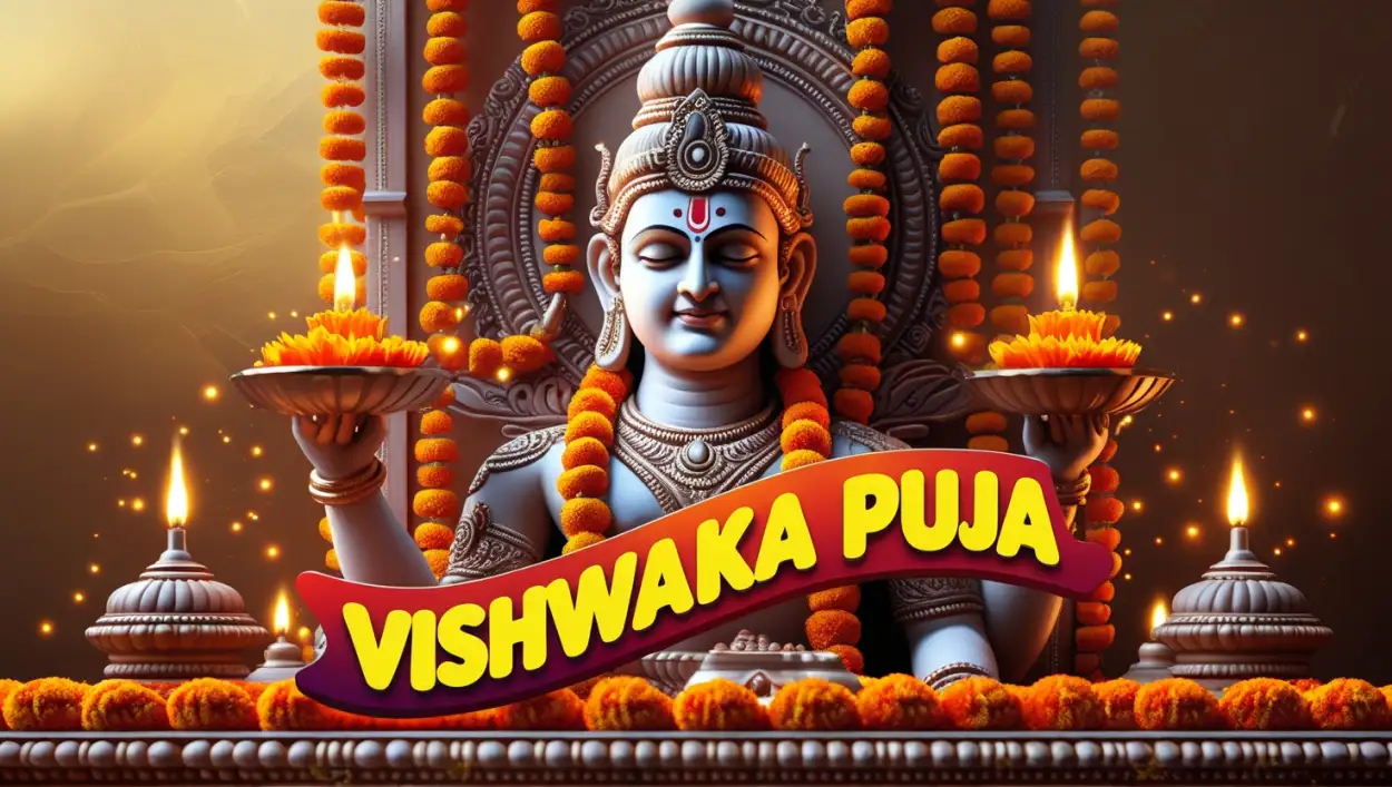 Free Download Happy Vishwakarma Puja Flyer Template - High Quality Happy Vishwakarma Puja Background