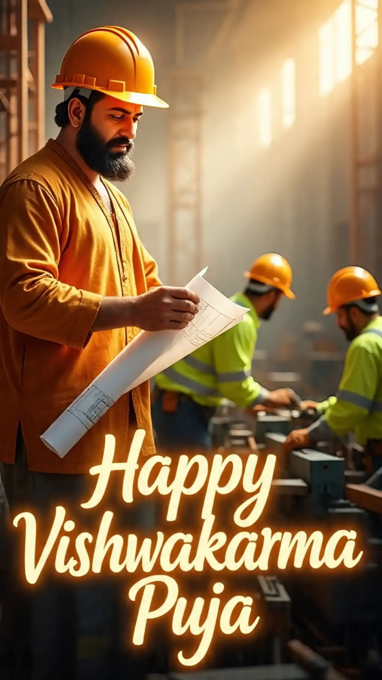 Free Download Happy Vishwakarma Puja Wishes For Office Staff - High Quality Happy Vishwakarma Puja Wishes Image