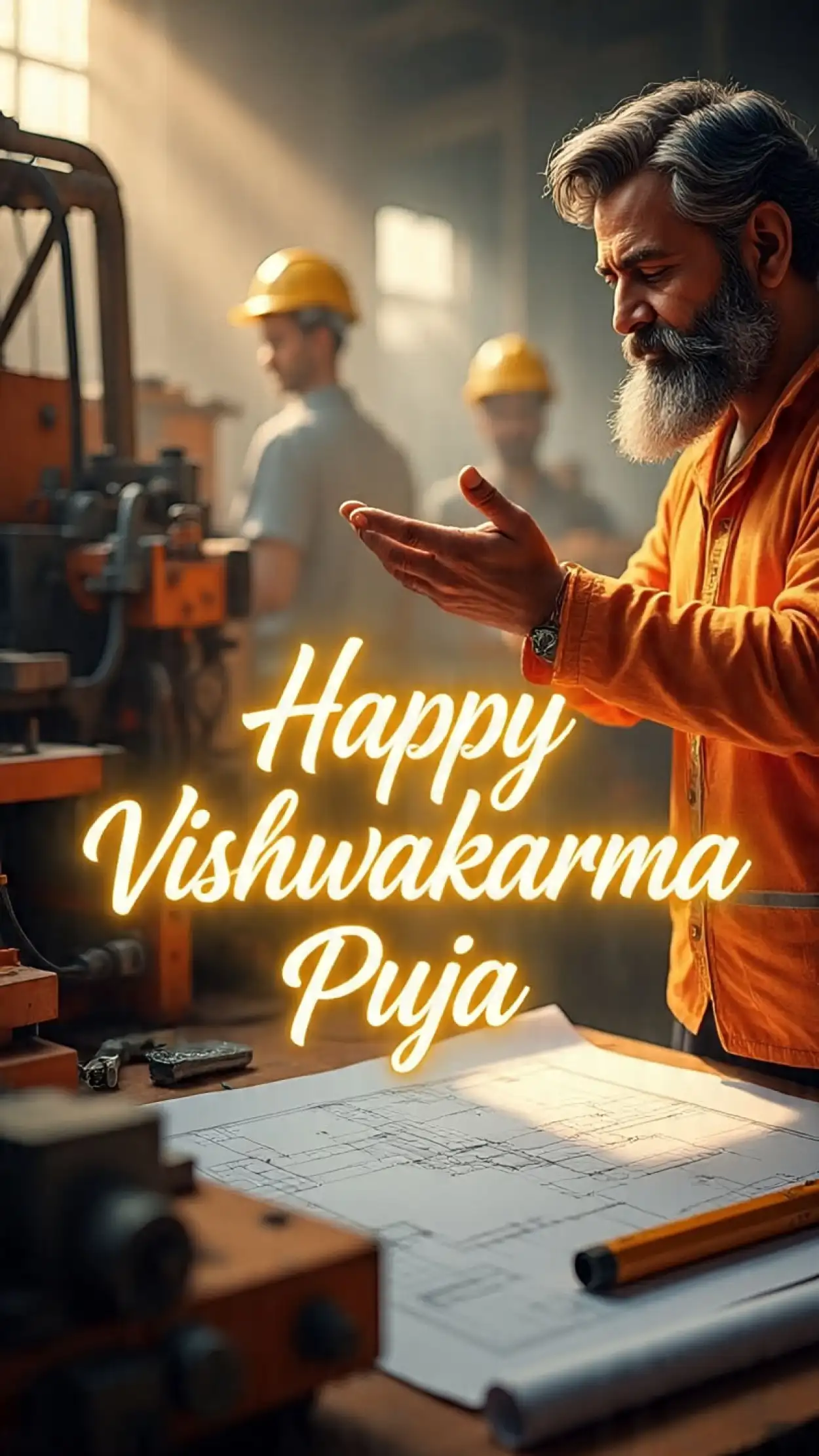 Free Download Happy Vishwakarma Puja Wishes Hd Photo - High Quality Happy Vishwakarma Puja Wishes Background