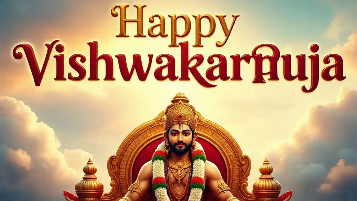 Free Download Happy Vishwakarma Puja Wishes With Name Edit - High Quality Happy Vishwakarma Puja Wishes Image