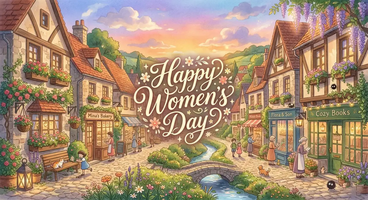 Free Download Happy Womens Day Wishes Artistic Background Image - High Quality Happy Womens Day Wishes Background Image