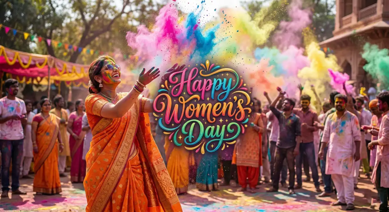 Free Download Happy Womens Day Wishes Colorful Poster Design - High Quality Happy Womens Day Wishes Image