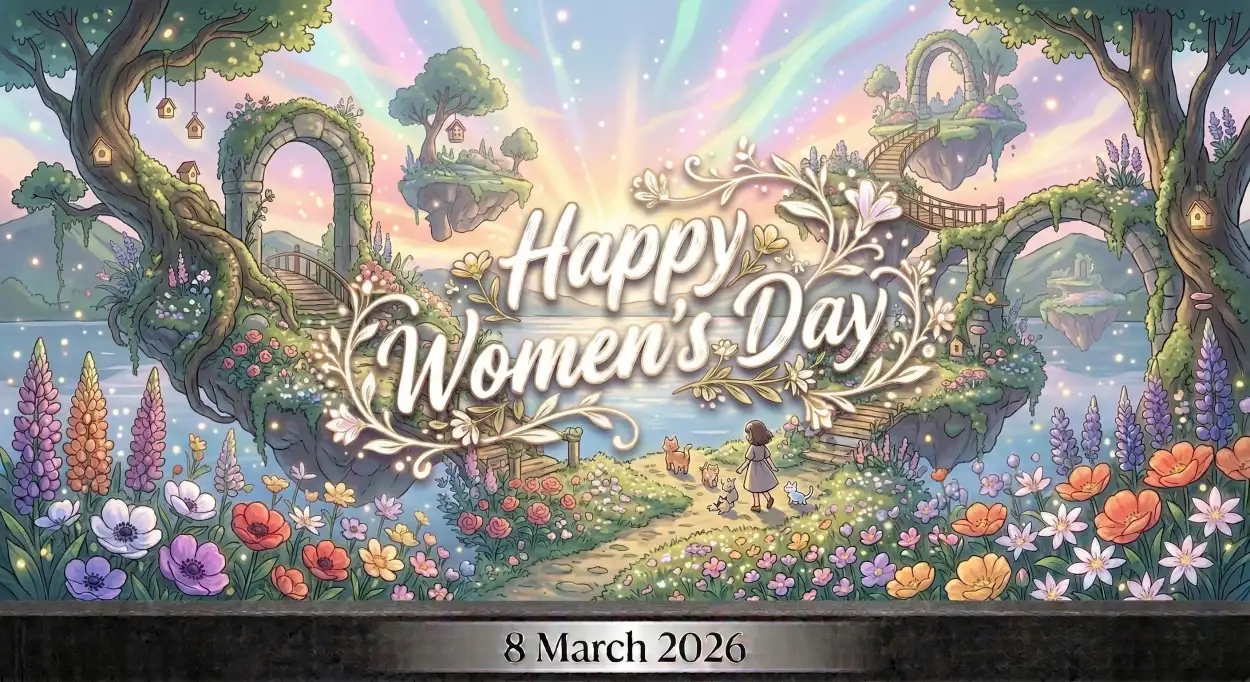 Free Download Happy Womens Day Wishes Creative Greeting Image - High Quality Happy Womens Day Wishes Image