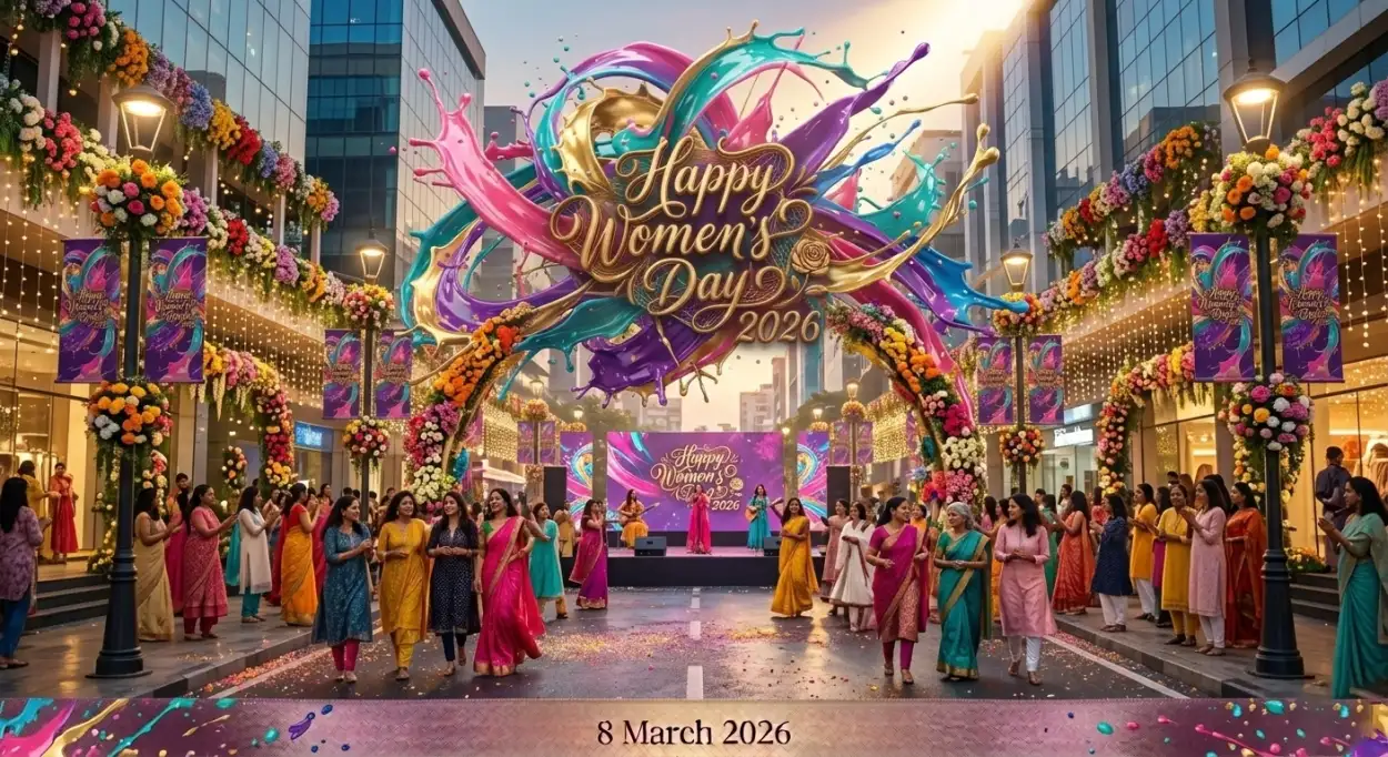 Free Download Happy Womens Day Wishes Festival Celebration Poster - High Quality Happy Womens Day Wishes Image