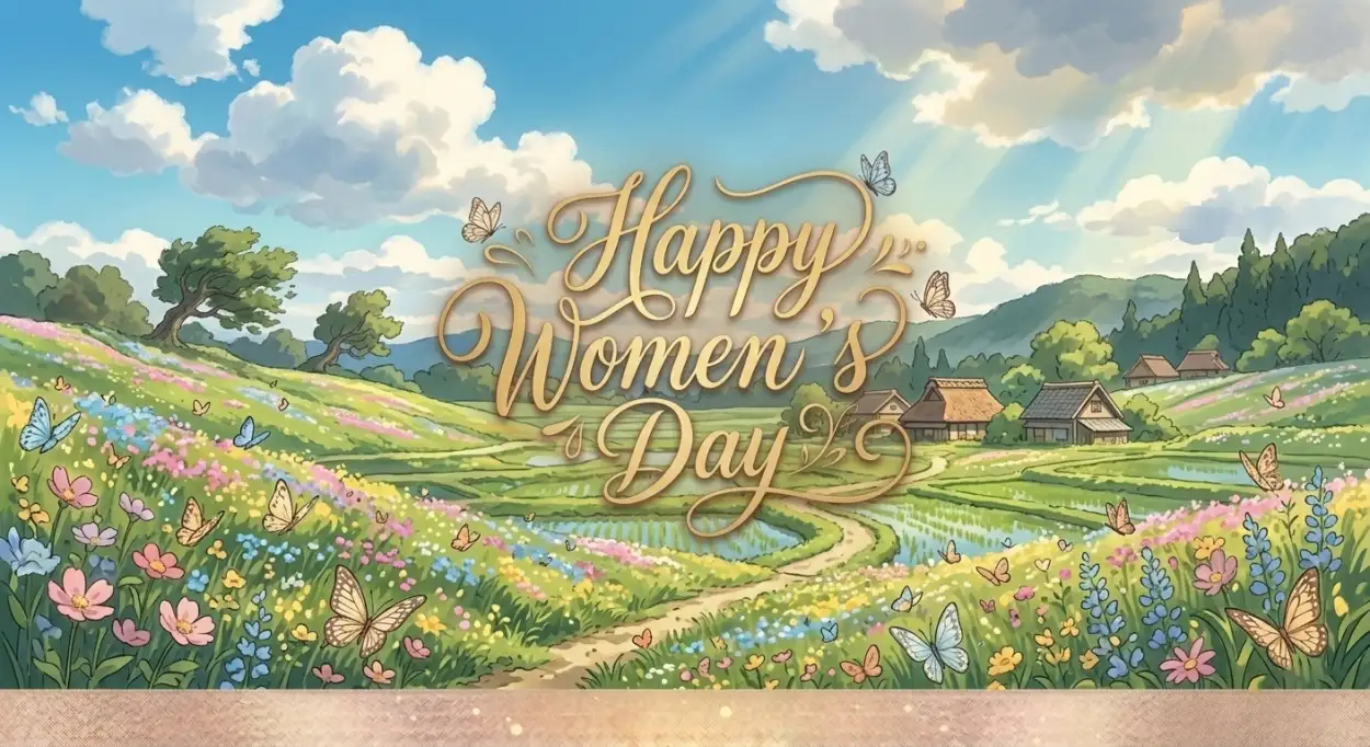Free Download Happy Womens Day Wishes Golden Typography Poster - High Quality Happy Womens Day Wishes Image