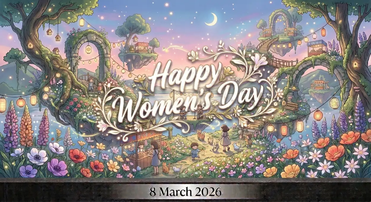 Free Download Happy Womens Day Wishes Modern Graphic Poster - High Quality Happy Womens Day Wishes Image