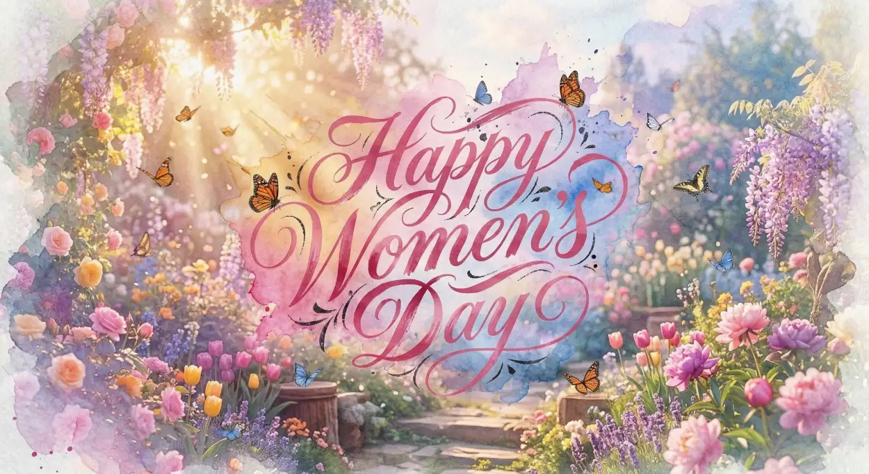 Free Download Happy Womens Day Wishes Modern Poster Background - High Quality Happy Womens Day Wishes Background Image