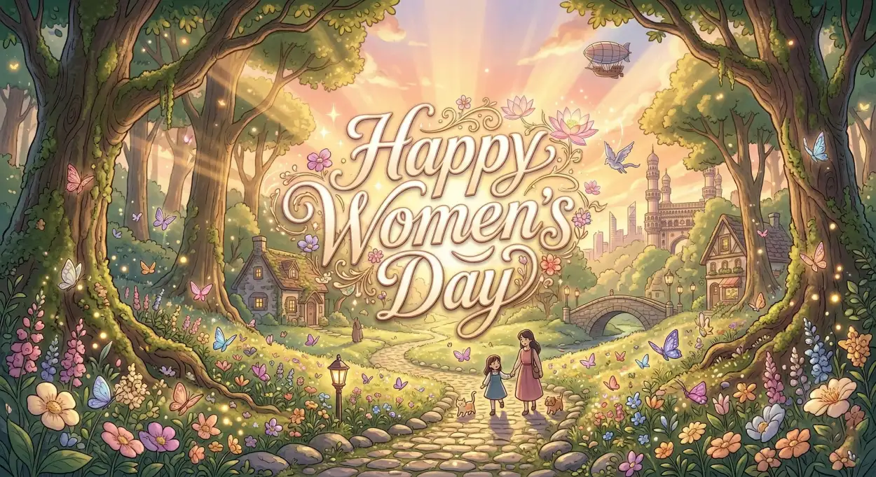 Free Download Happy Womens Day Wishes Website Banner Image - High Quality Happy Womens Day Wishes Image