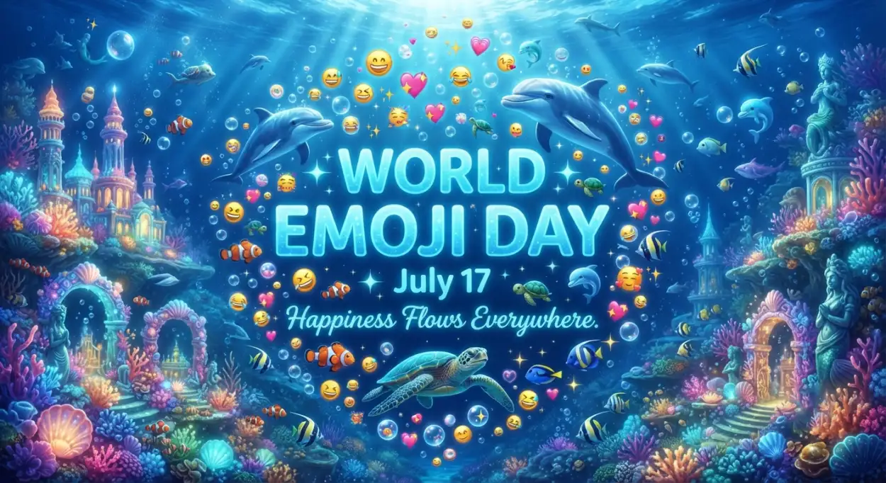 Free Download Happy World Emoji Day Poster 2026 - High Quality World Emoji Day Poster 2026 Image