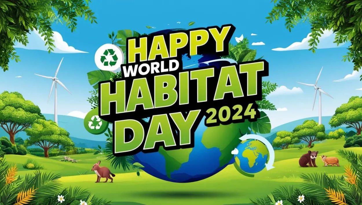 Free Download Happy World Habitat Day 2024 Celebration Ideas - High Quality Happy World Habitat Day Background