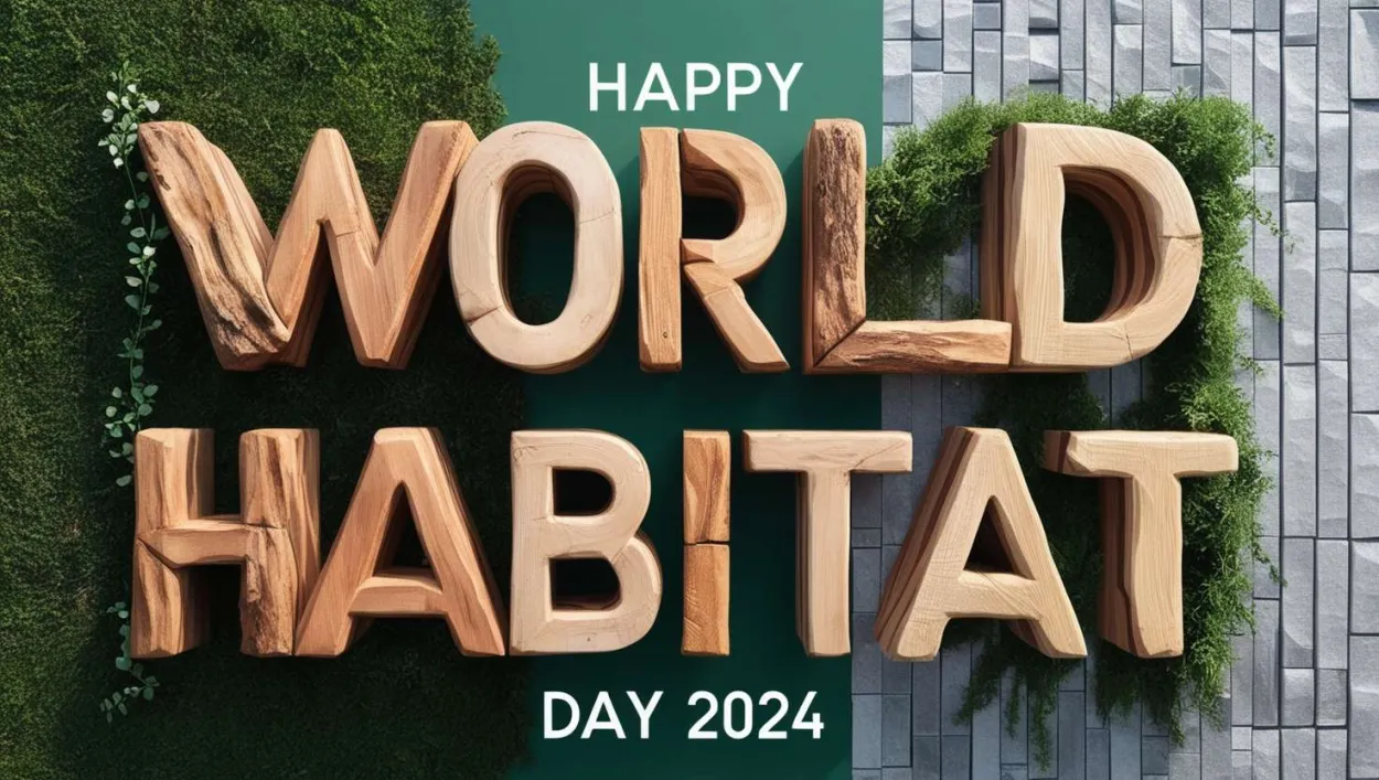 Free Download Happy World Habitat Day 2024 Eco-friendly Posters - High Quality Happy World Habitat Day Background