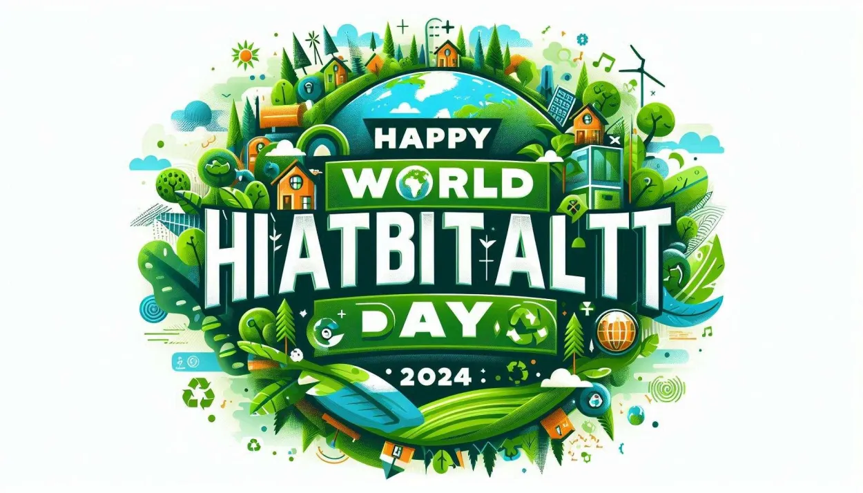 Free Download Happy World Habitat Day 2024 Event Invitations - High Quality Happy World Habitat Day Background