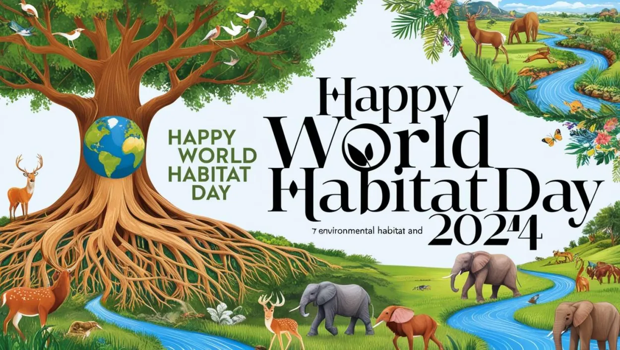 Free Download Happy World Habitat Day 2024 Images For Facebook - High Quality Happy World Habitat Day Background