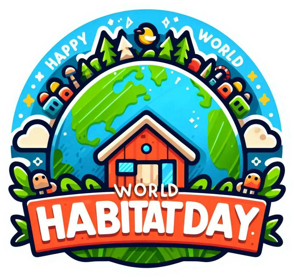 Free Download Happy World Habitat Day Transparent Png For Websites - High Quality Happy World Habitat Day PNG Image