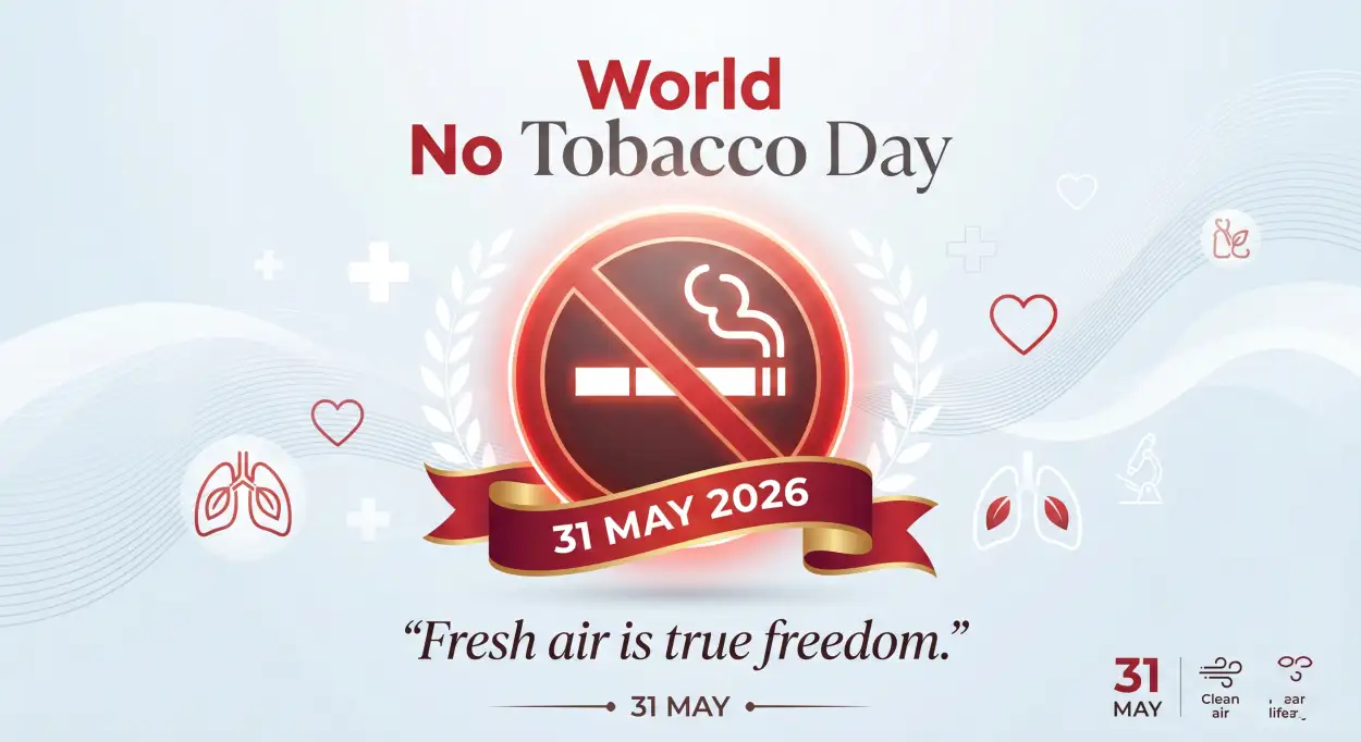 Free Download Happy World No Tobacco Day 2026 Wishes - High Quality World No Tobacco Day 2026 Image