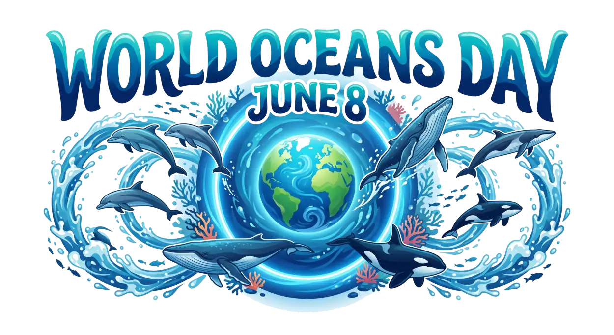Free Download Happy World Oceans Day Social Media Graphics Png - High Quality World Oceans Day Png Transparent PNG