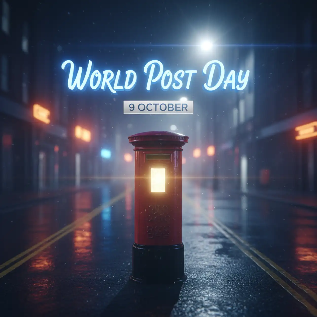 Free Download Happy World Post Day 2025 Vector Illustration - High Quality World Post Day Background