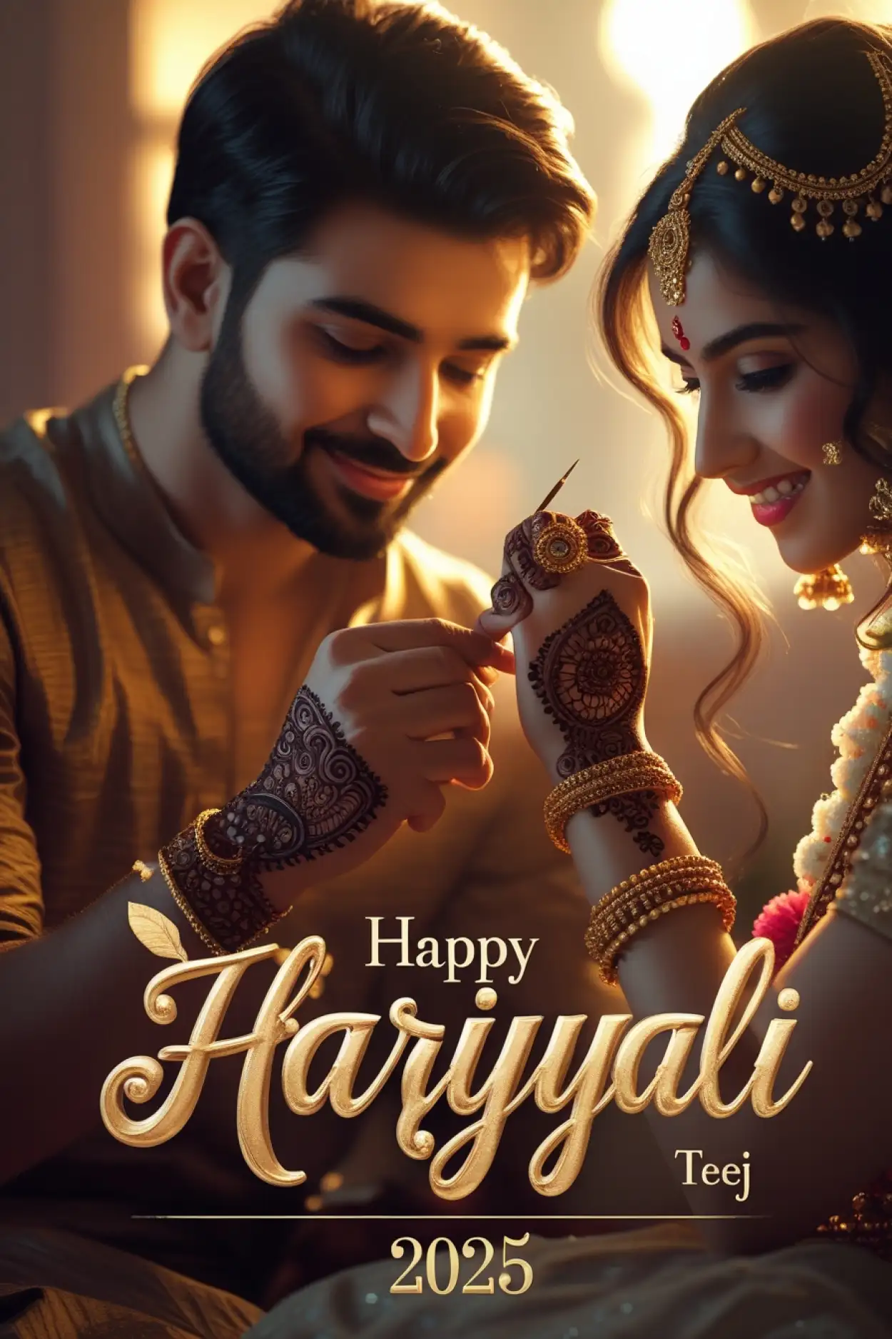 Free Download Hariyali Teej 2025 Wishes Images Download - High Quality Happy Hariyali Teej Wishes 2025 Background