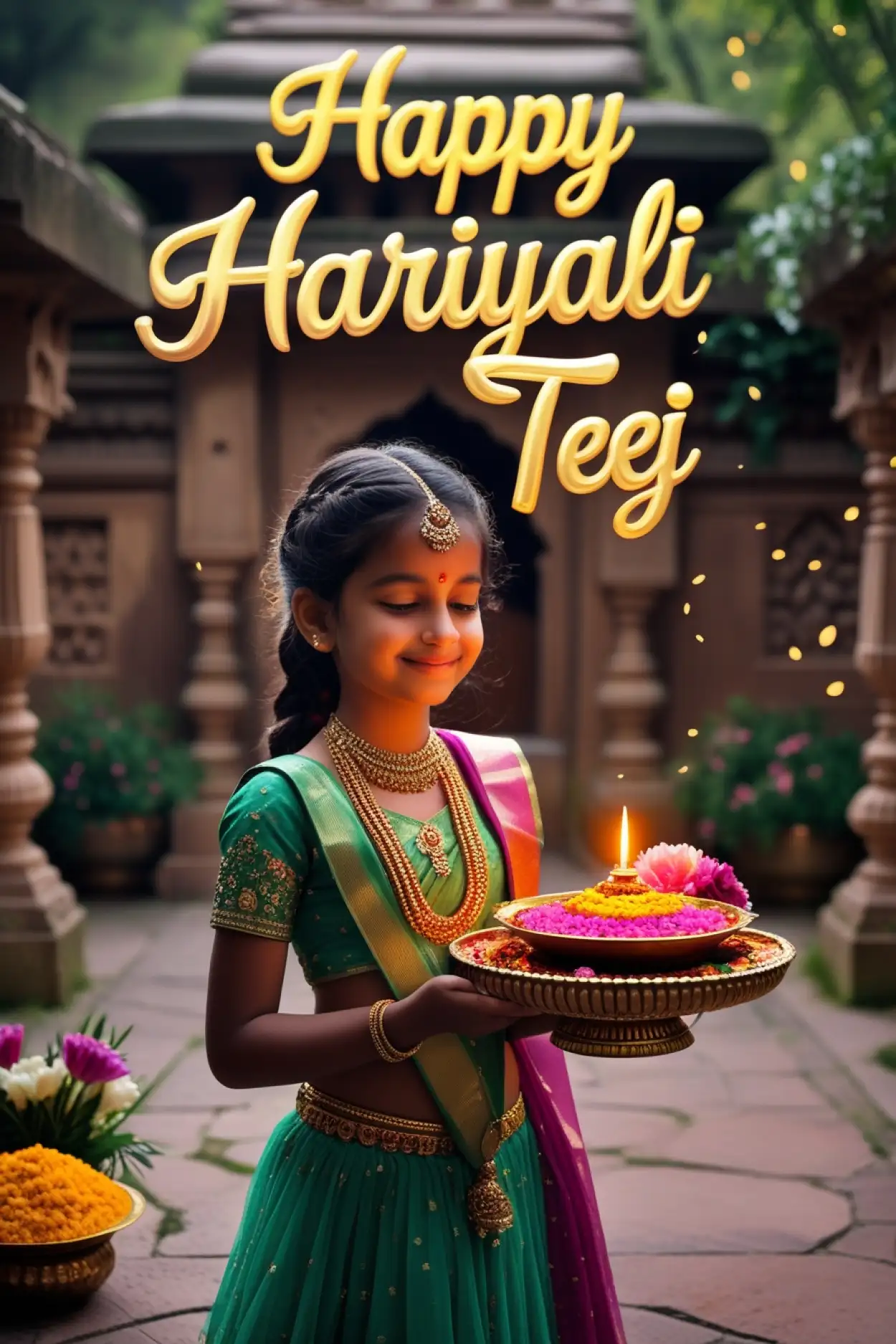 Free Download Hariyali Teej Celebration Ideas At Home - High Quality Happy Hariyali Teej Background