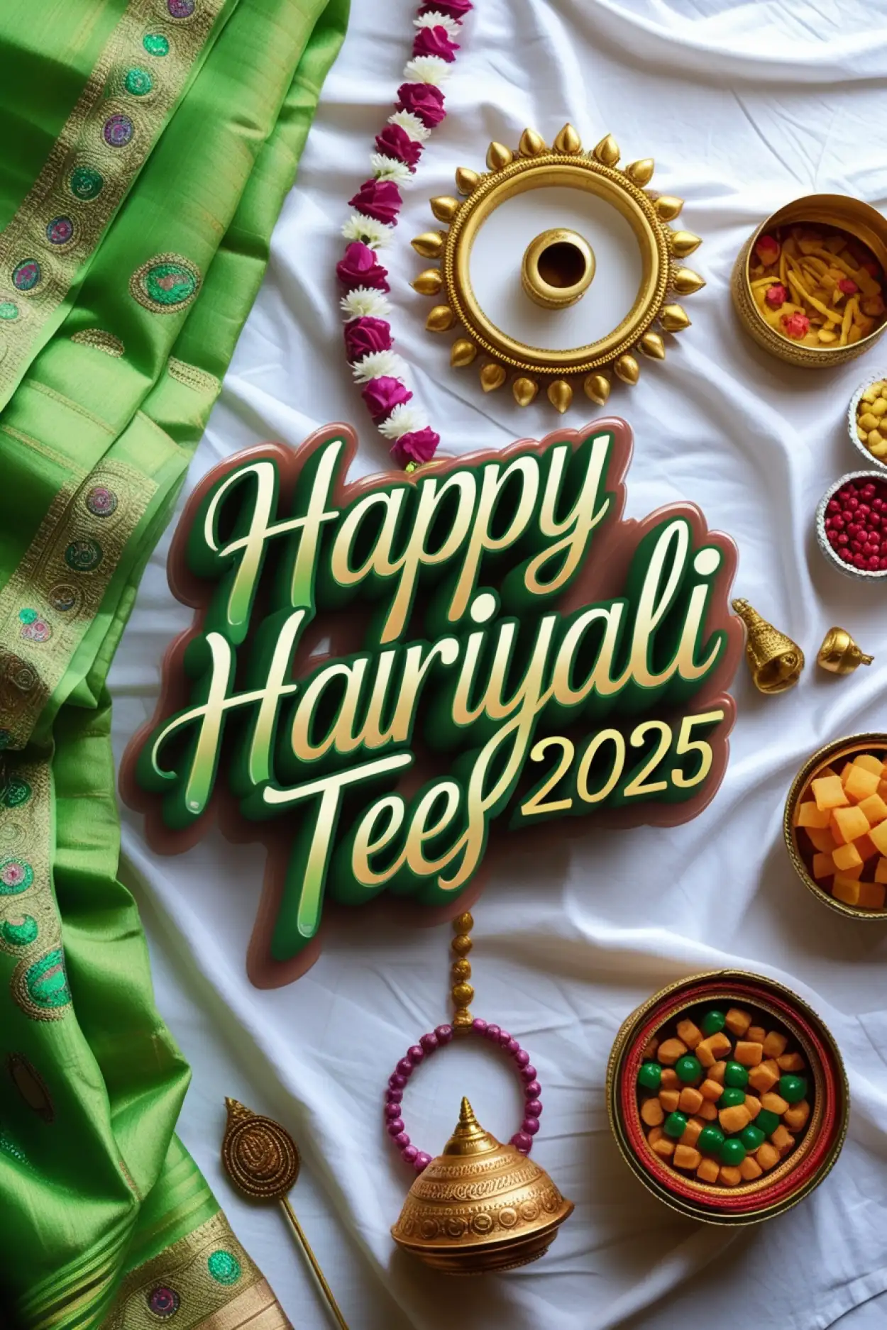 Free Download Hariyali Teej Png Image Download Free - High Quality Happy Hariyali Teej Wishes 2025 PNG Image