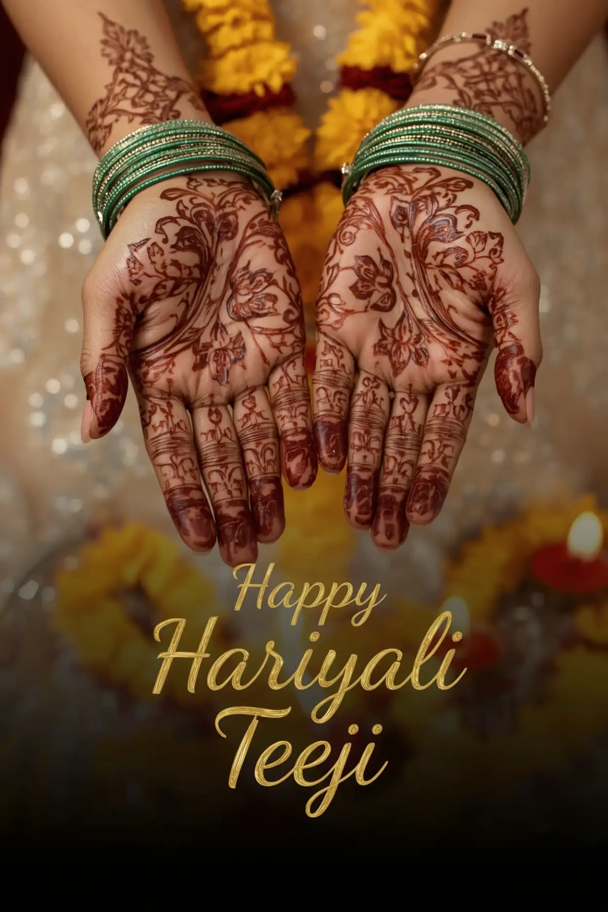 Free Download Hariyali Teej Trending Images 2025 - High Quality Happy Hariyali Teej Background