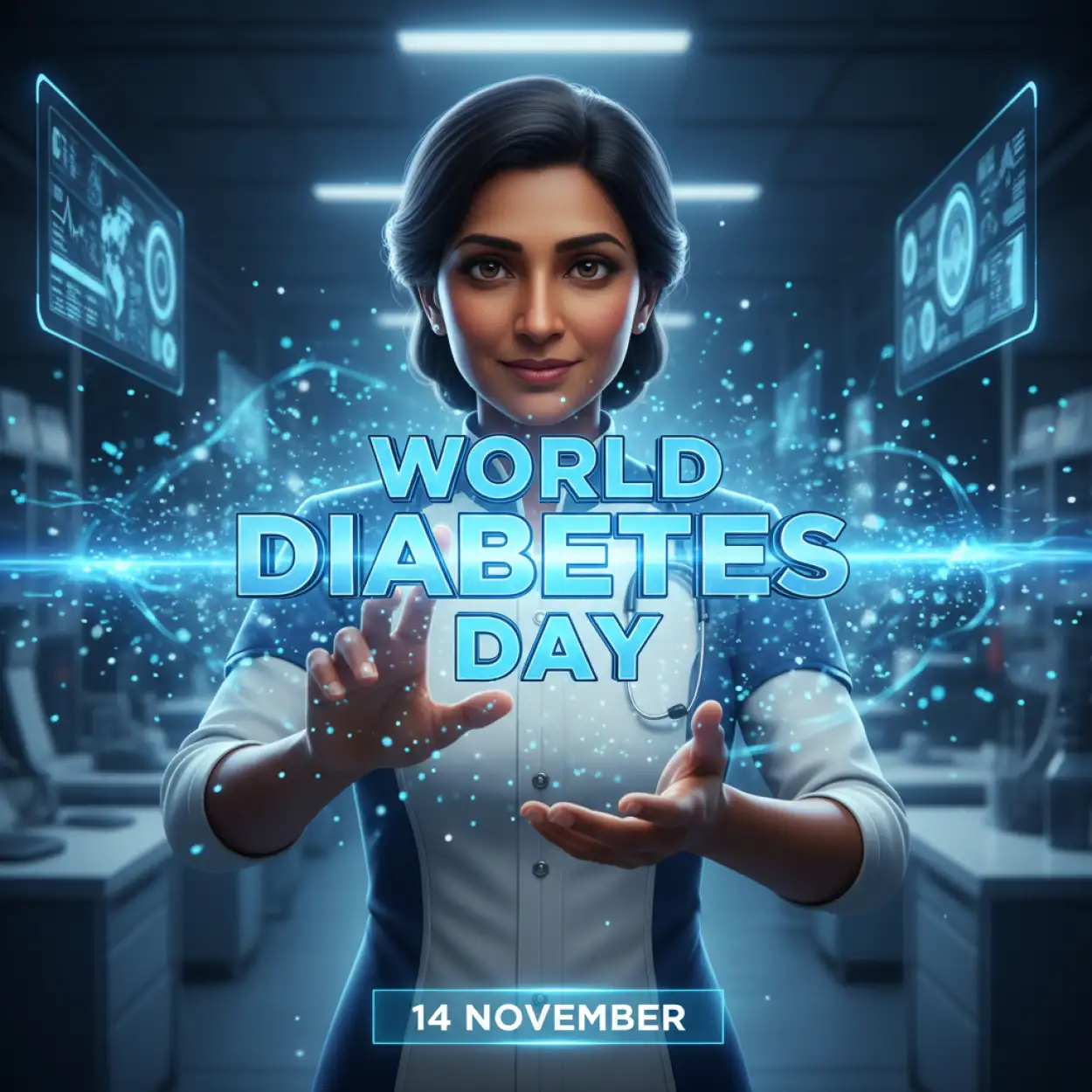 Free Download Healthy Eating Tips For World Diabetes Day 2025 - High Quality World Diabetes Day Image