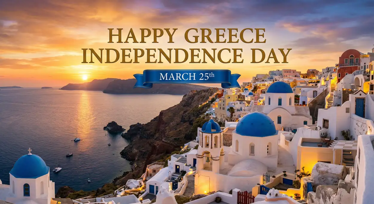 Free Download Heartfelt Wishes Greece Independence Day - High Quality Happy Greece Independence Day 2026 Image