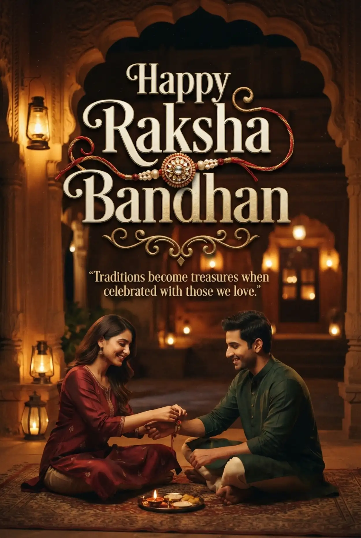 Free Download Heartwarming Raksha Bandhan Greetings For Sister - High Quality Happy Raksha Bandhan Greetings Image