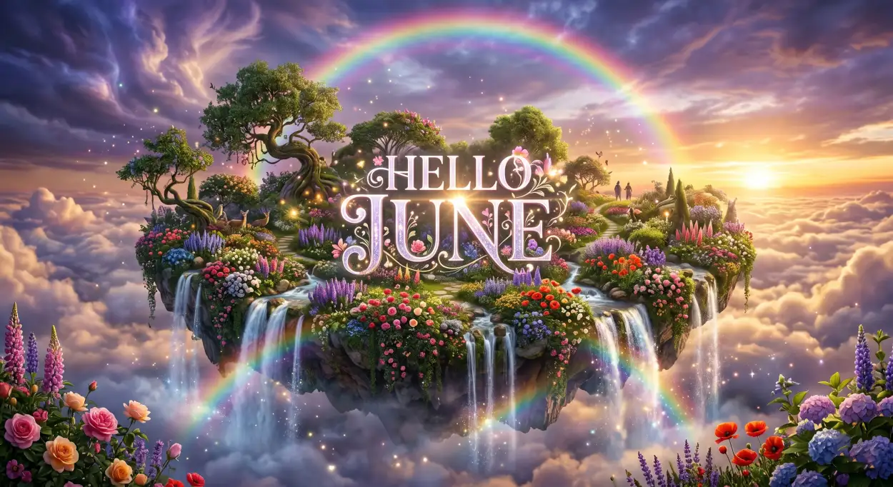 Free Download Hello June Beautiful Nature Background - High Quality Hello June Background Image