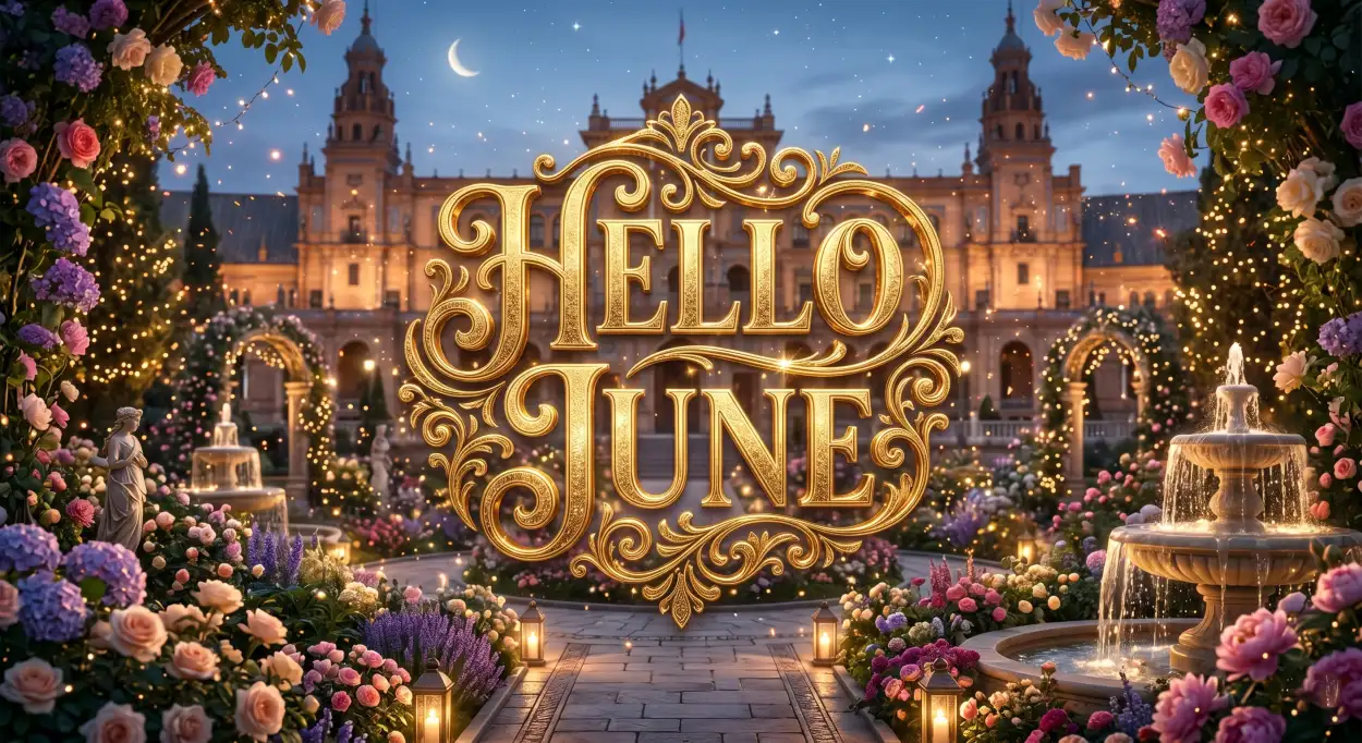 Free Download Hello June First Day Of June Wishes - High Quality Hello June Image