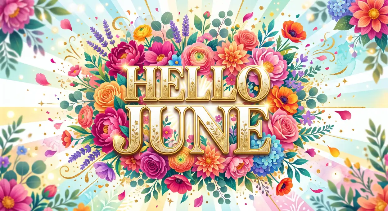 Free Download Hello June Happy Month Celebration - High Quality Hello June Image