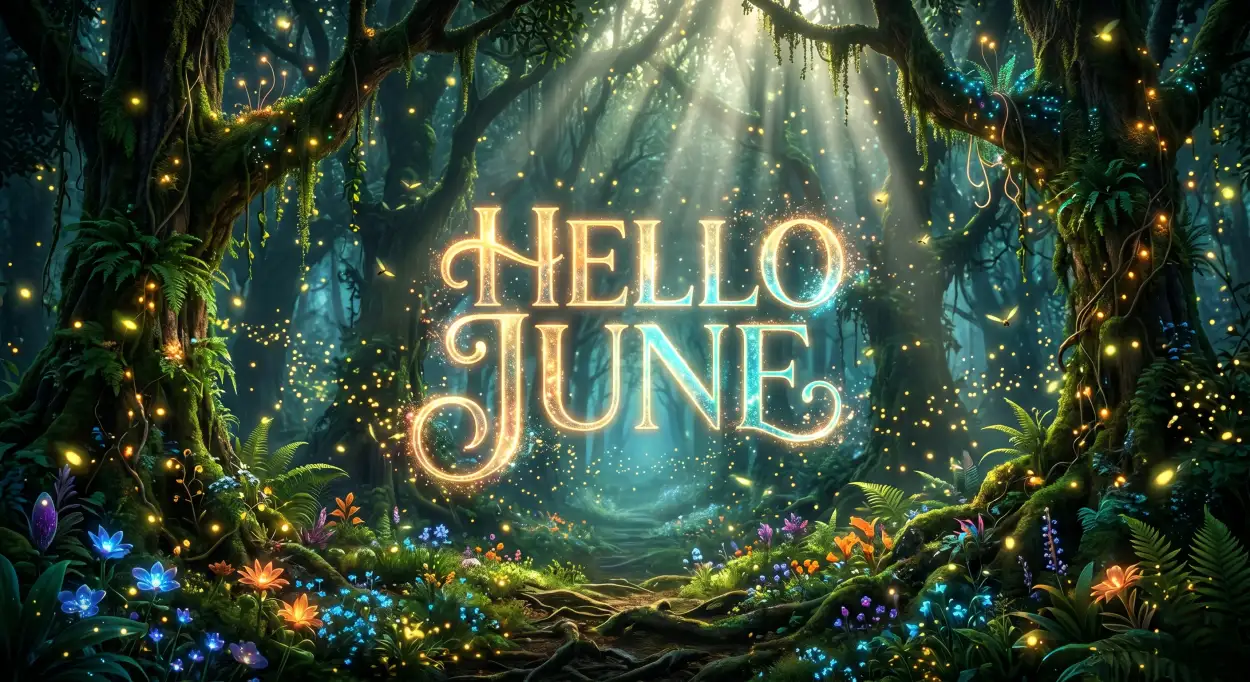 Free Download Hello June Nature Inspired Background - High Quality Hello June Background Image