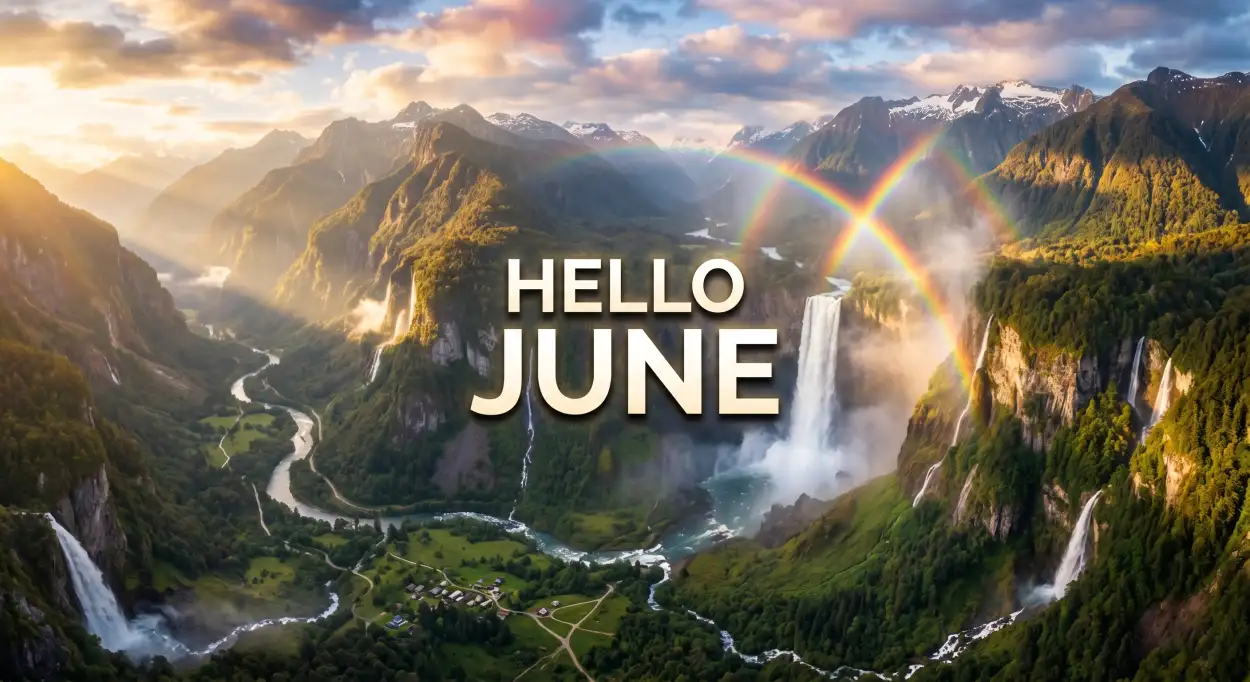 Free Download Hello June Positive Thinking Wallpaper - High Quality Hello June Image