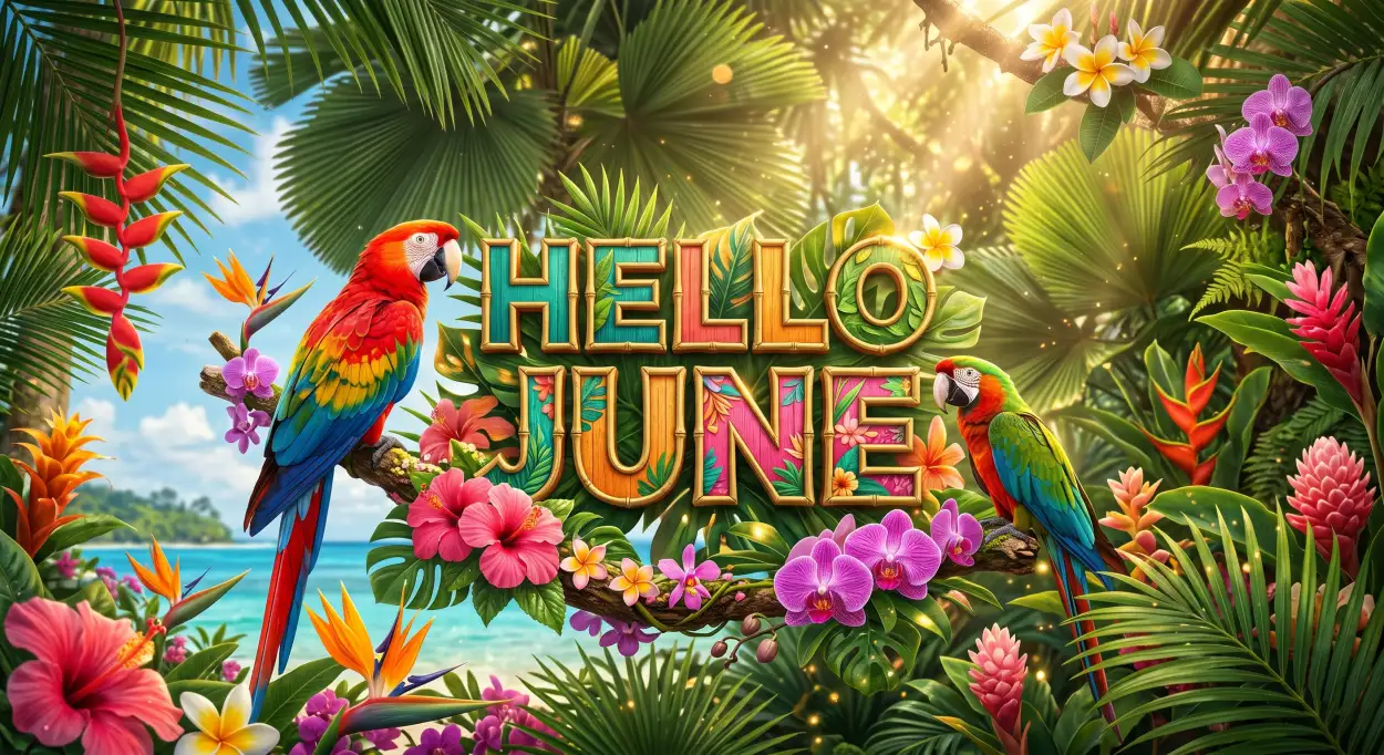 Free Download Hello June Sunny Beach Wallpaper - High Quality Hello June Image