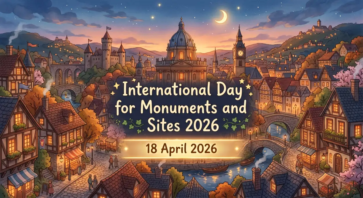 Free Download Heritage Day 2026 Wishes In English - High Quality International Day For Monuments And Sites 2026 Image
