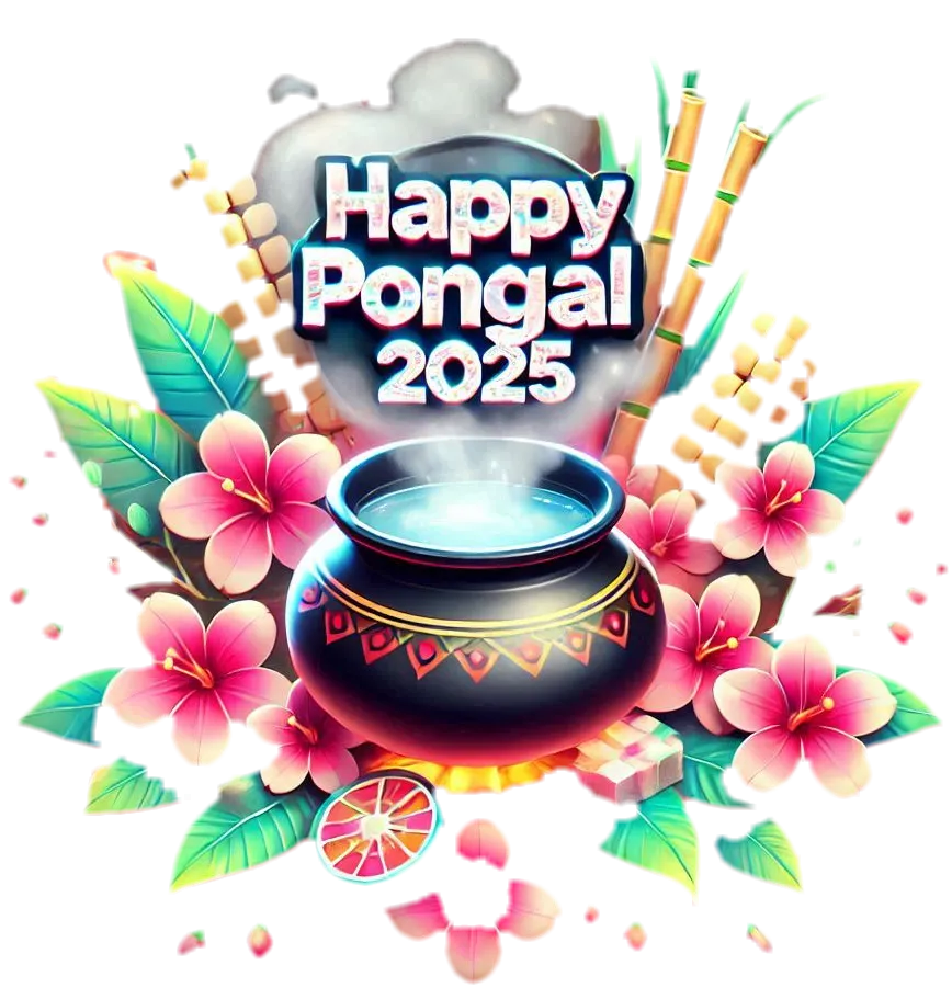Free Download High-quality Happy Pongal Holiday Png For Banners - High Quality Happy Pongal Holiday And Wishes PNG PNG Image