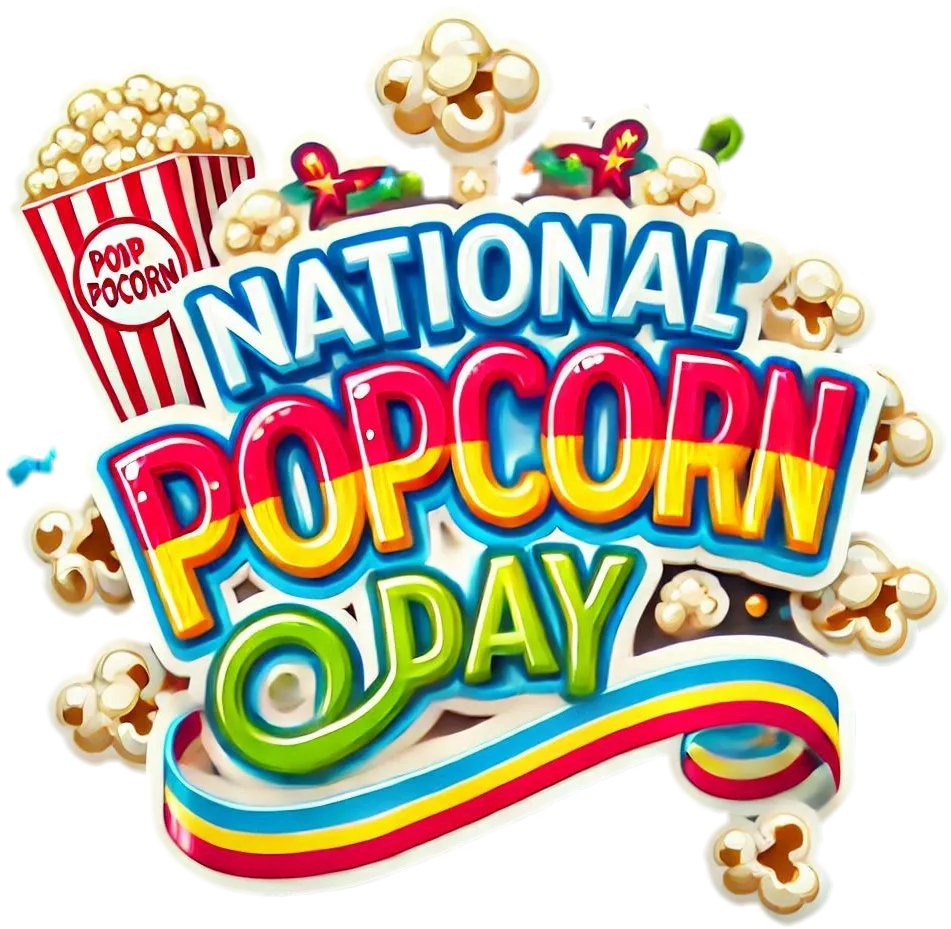 Free Download High-quality National Popcorn Day Png For Printing - High Quality National Popcorn Day PNG PNG Image