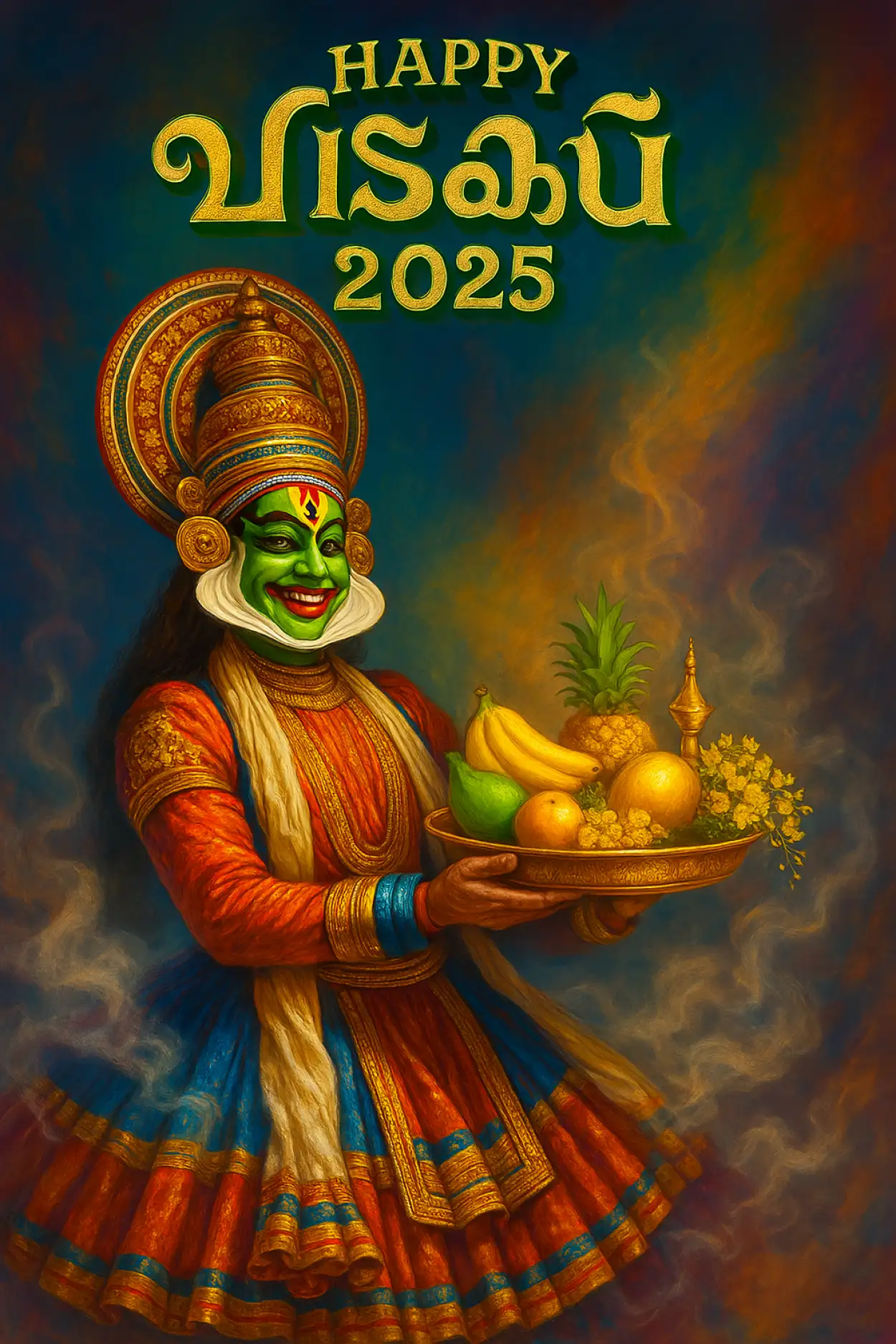 Free Download High Quality Vishu 2025 Background Images - High Quality Happy Vishu 2025 Background