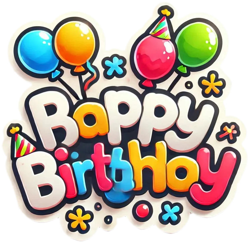High-resolution Colorful Balloon Happy Birthday Text - Royalty Free Happy Birthday Image | Pngmagic Free Download High-resolution Colorful Balloon Happy Birthday Text - High Quality Happy Birthday PNG Image