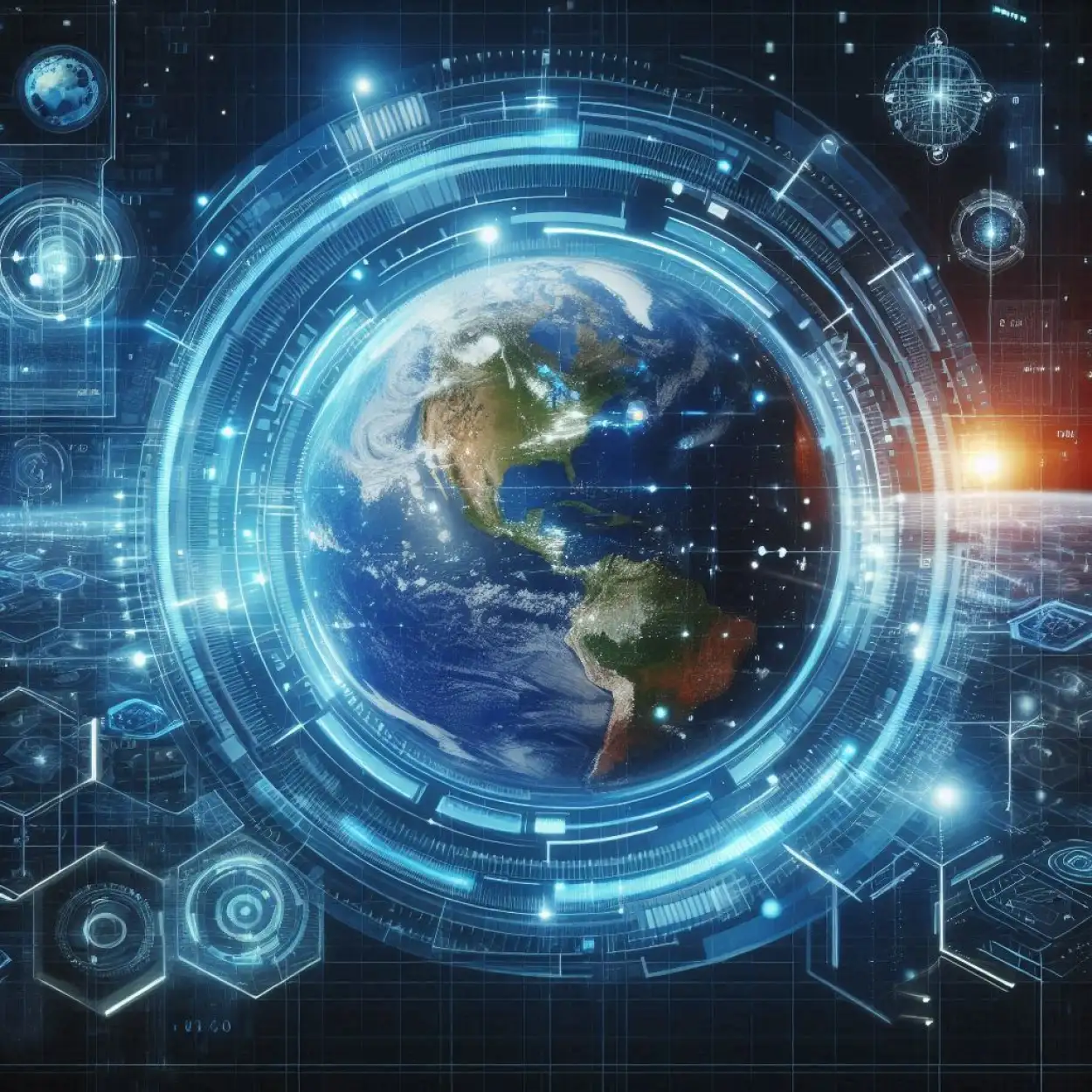 High-resolution Digital Innovation Background With Futuristic HUD - Royalty Free Technology Background Image | Pngmagic Free Download High-resolution Digital Innovation Background With Futuristic HUD - High Quality Technology Background Background