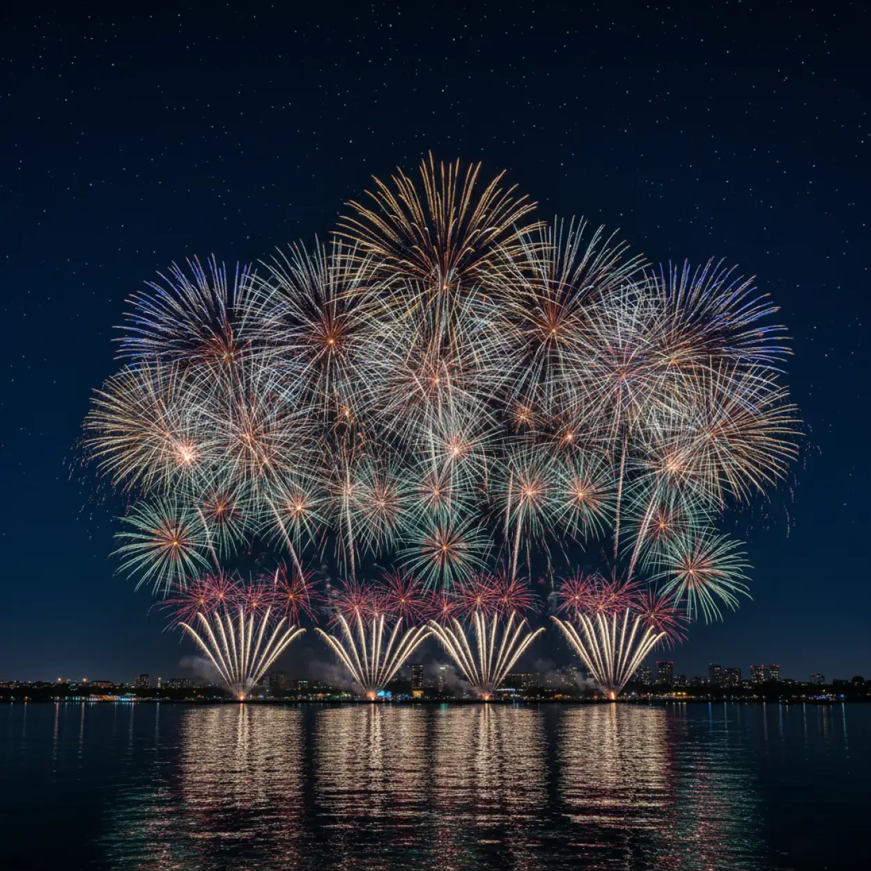 Free Download High Resolution New Year Fireworks Background - High Quality New Year Fireworks Background Background