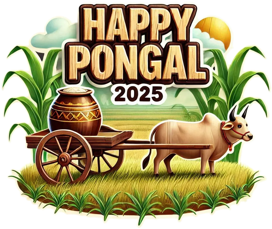 Free Download High-resolution Pongal Holiday Png Images - High Quality Happy Pongal Holiday And Wishes PNG PNG Image