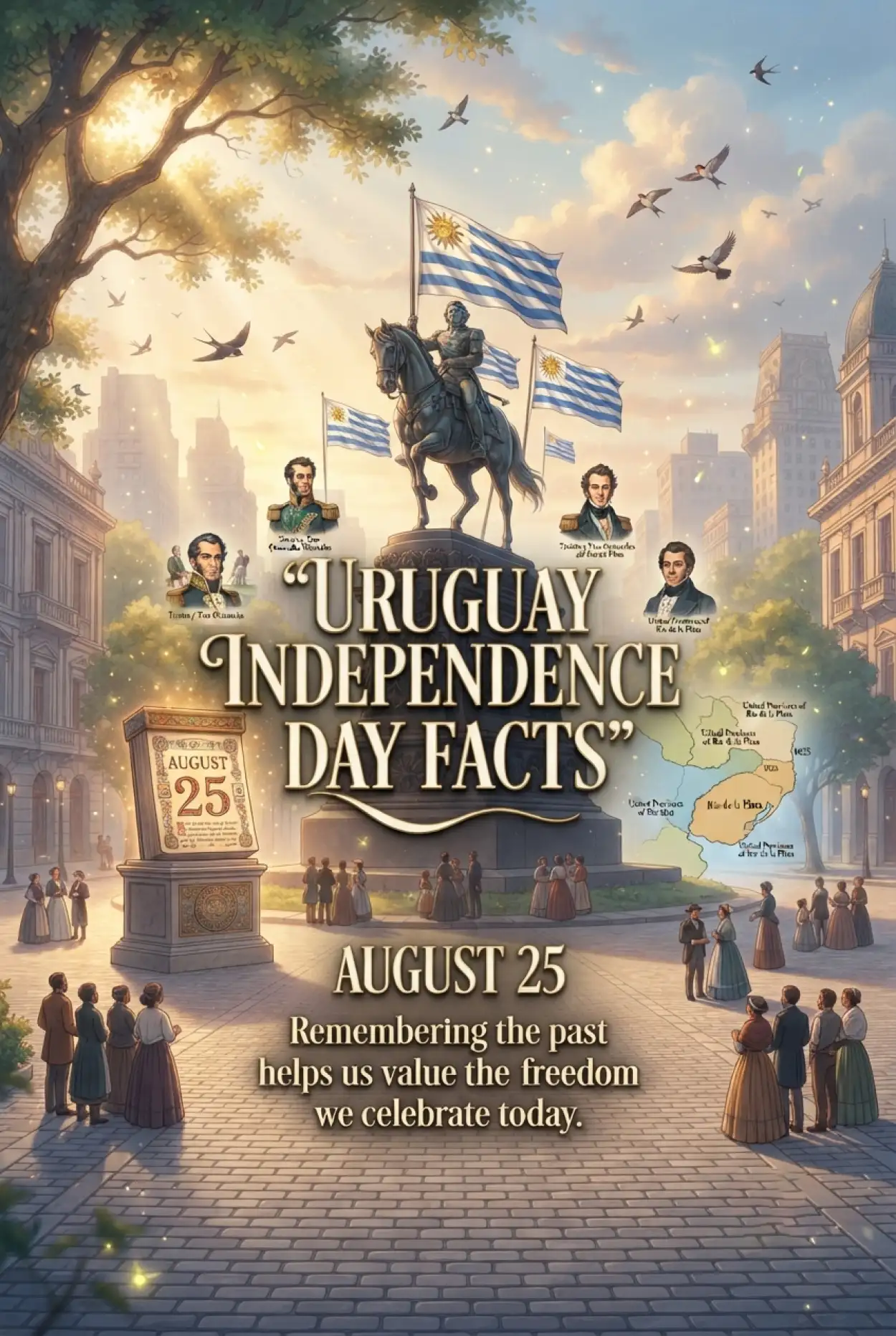 Free Download History Behind Uruguay Independence Day August 25 - High Quality Uruguay Independence Day 2026 Image