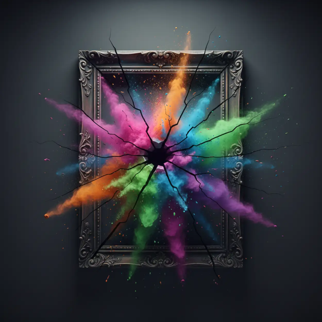 Free Download Holi Background With Splash Frame Border - High Quality Holi Background Background Image